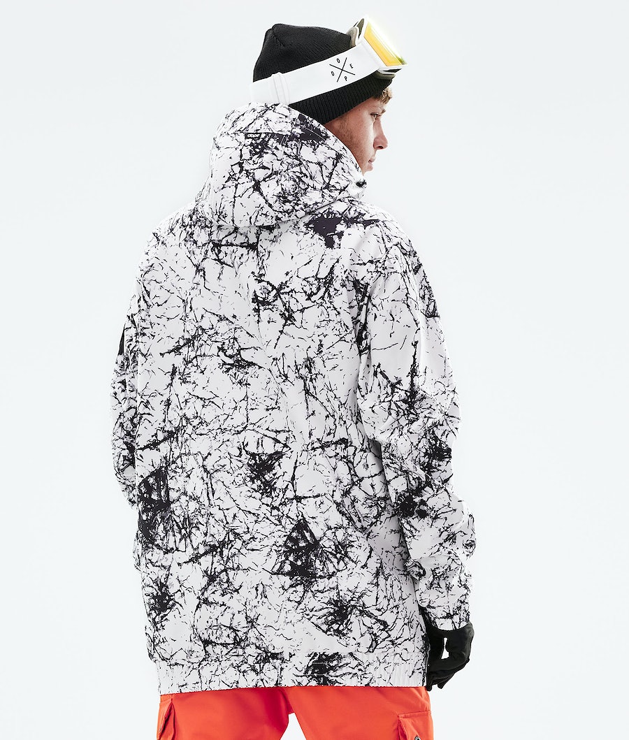 Chaqueta Snowboard Dope Wylie Hombre Blancas Negras | 671-JMQDVY