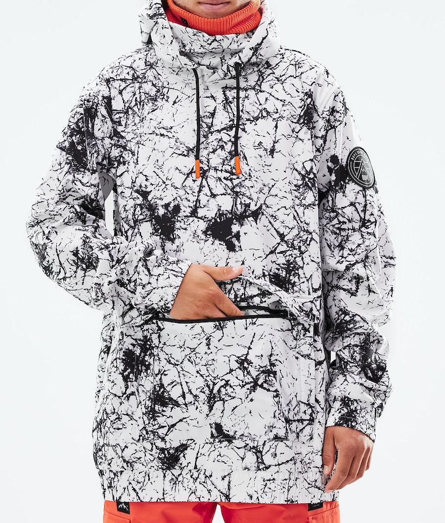 Chaqueta Snowboard Dope Wylie Hombre Blancas Negras | 671-JMQDVY