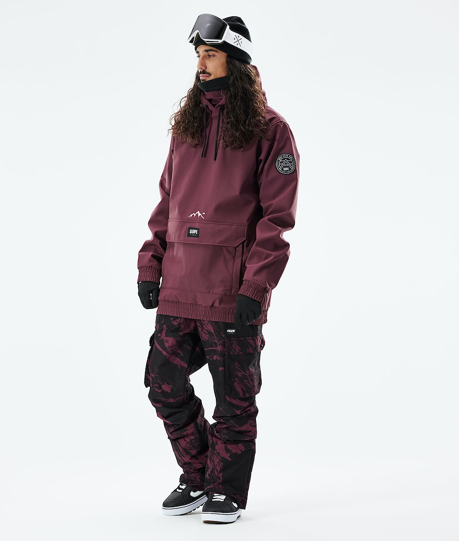 Chaqueta Snowboard Dope Wylie Hombre Burdeos | 378-LBFJIZ