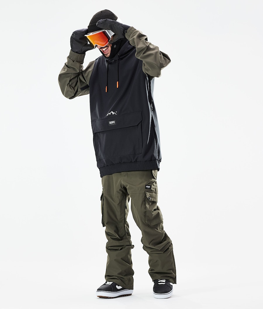Chaqueta Snowboard Dope Wylie Hombre Negras Verde Oliva Verde | 469-HRPABV