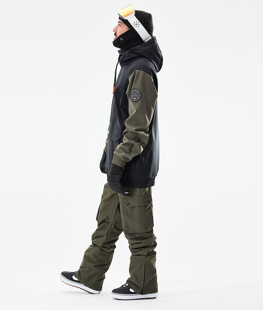 Chaqueta Snowboard Dope Wylie Hombre Negras Verde Oliva Verde | 469-HRPABV