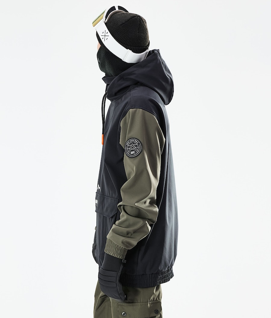 Chaqueta Snowboard Dope Wylie Hombre Negras Verde Oliva Verde | 469-HRPABV