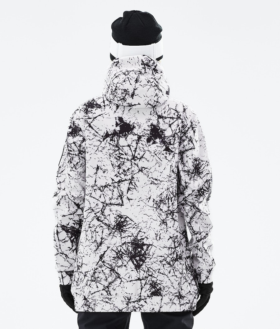 Chaqueta Snowboard Dope Wylie Mujer Blancas Negras | 369-LIGFJQ
