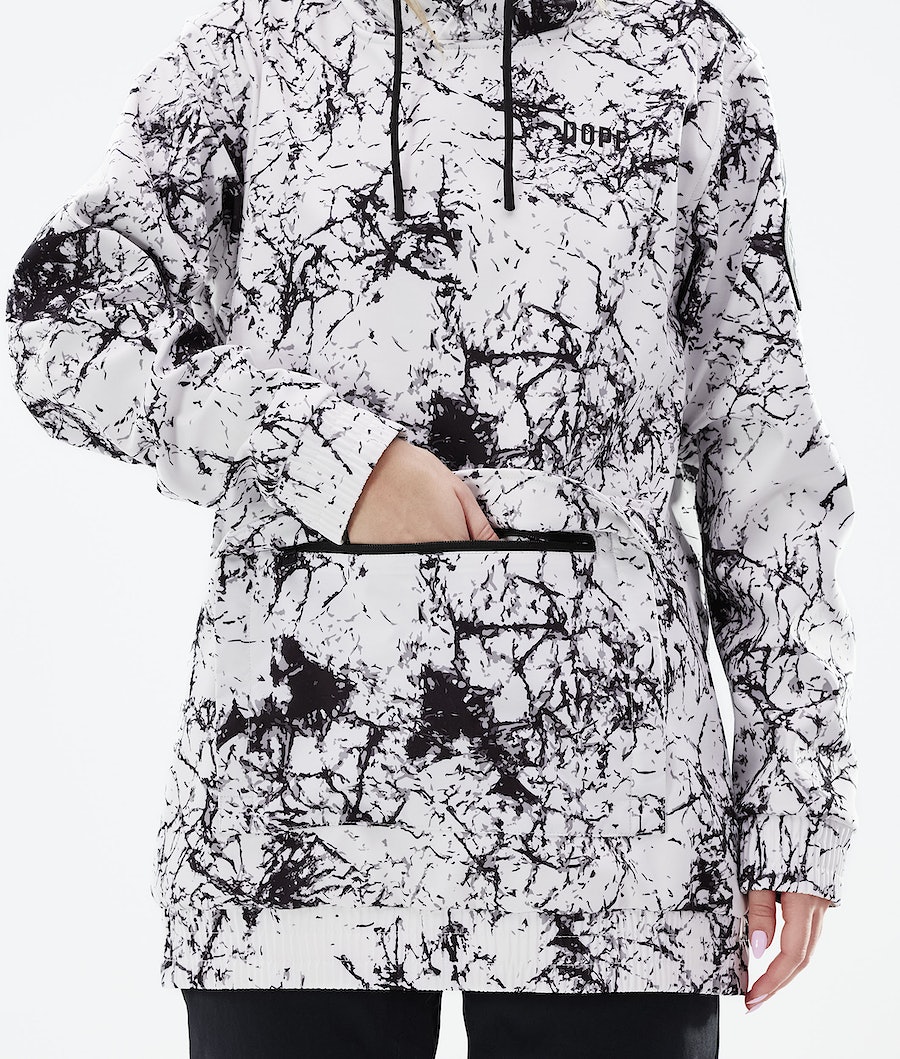 Chaqueta Snowboard Dope Wylie Mujer Blancas Negras | 369-LIGFJQ