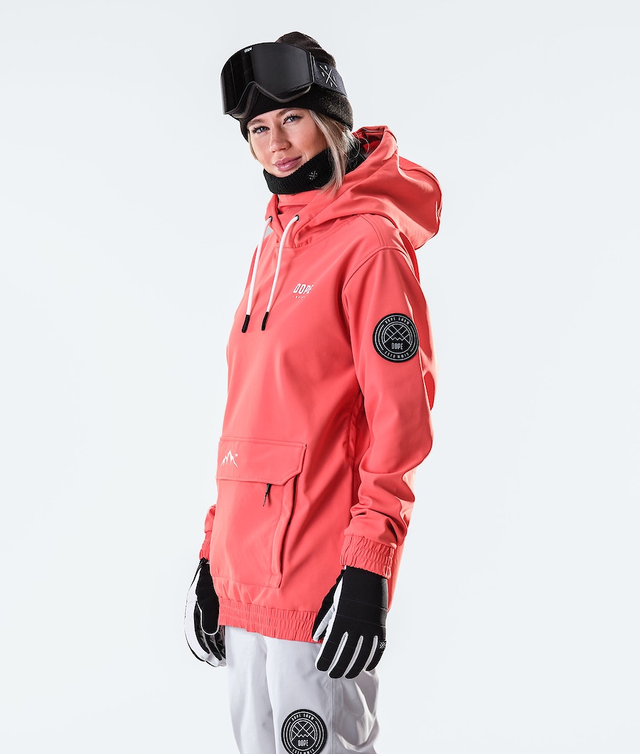 Chaqueta Snowboard Dope Wylie W 10k Mujer Coral | 014-QBIDFZ