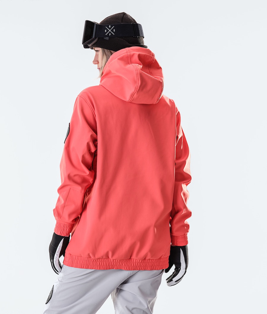 Chaqueta Snowboard Dope Wylie W 10k Mujer Coral | 014-QBIDFZ