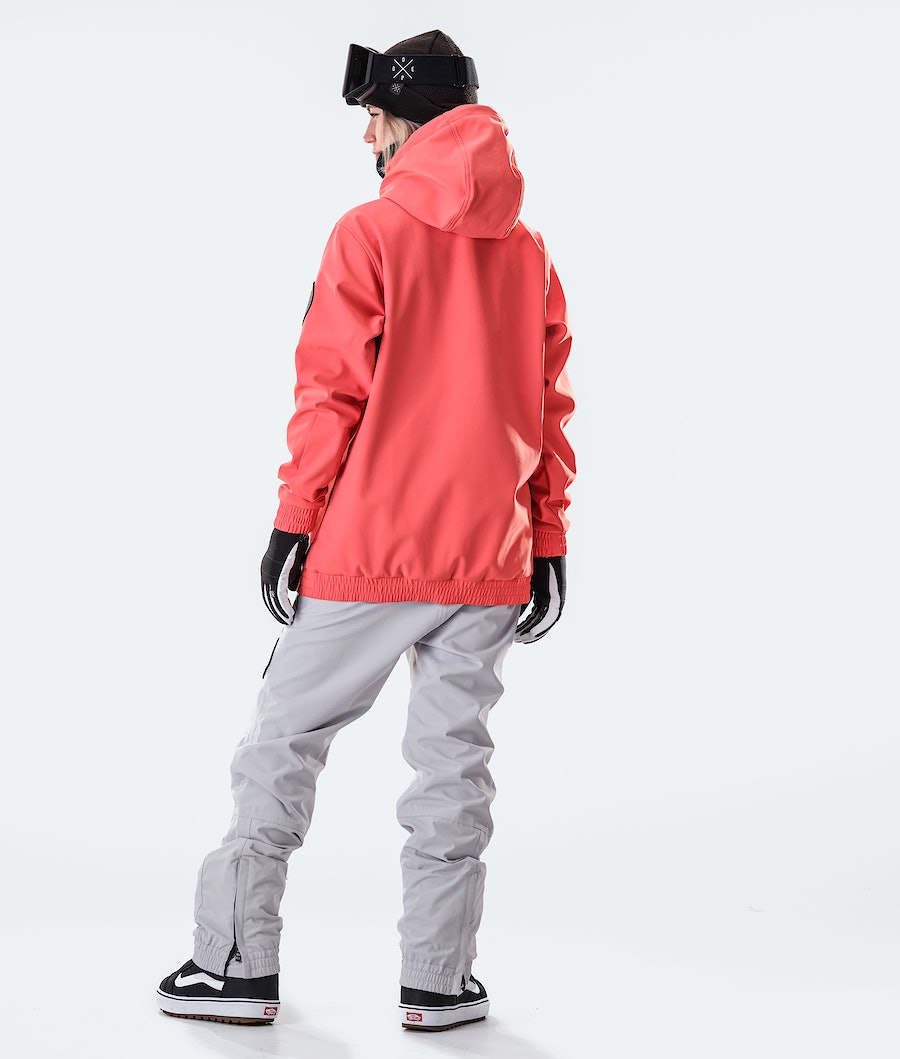 Chaqueta Snowboard Dope Wylie W 10k Mujer Coral | 014-QBIDFZ