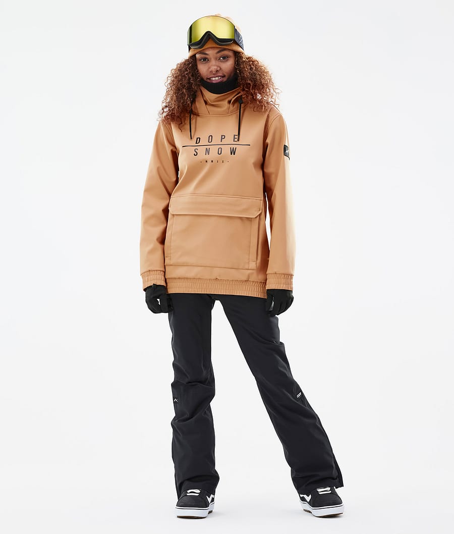 Chaqueta Snowboard Dope Wylie W Mujer Kaki Amarillo | 631-CDQERO