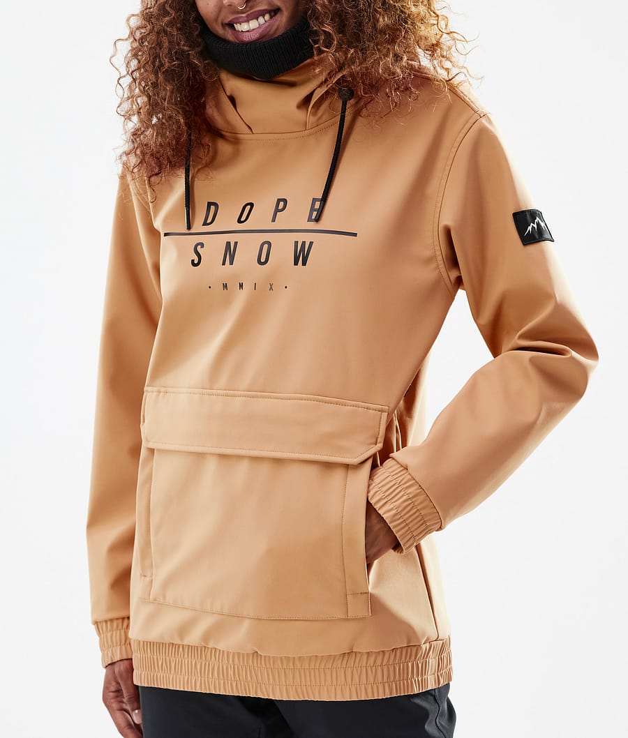 Chaqueta Snowboard Dope Wylie W Mujer Kaki Amarillo | 631-CDQERO