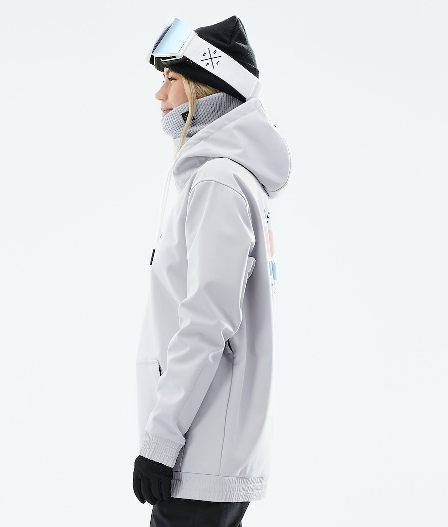 Chaqueta Snowboard Dope Yeti 2021 Mujer Gris Claro | 620-JNDQWK