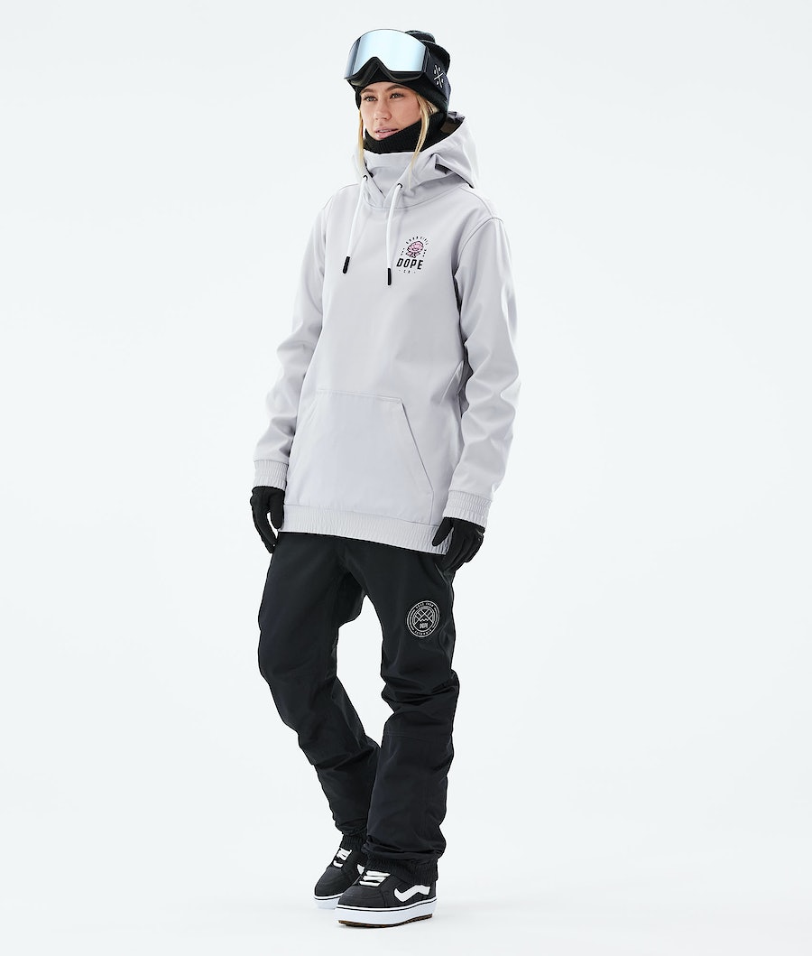 Chaqueta Snowboard Dope Yeti 2021 Mujer Rosas Gris Claro | 725-OSCQIX