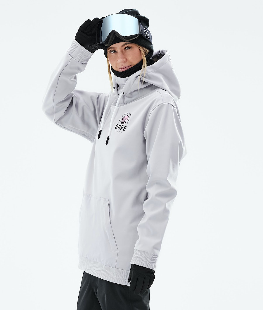 Chaqueta Snowboard Dope Yeti 2021 Mujer Rosas Gris Claro | 725-OSCQIX