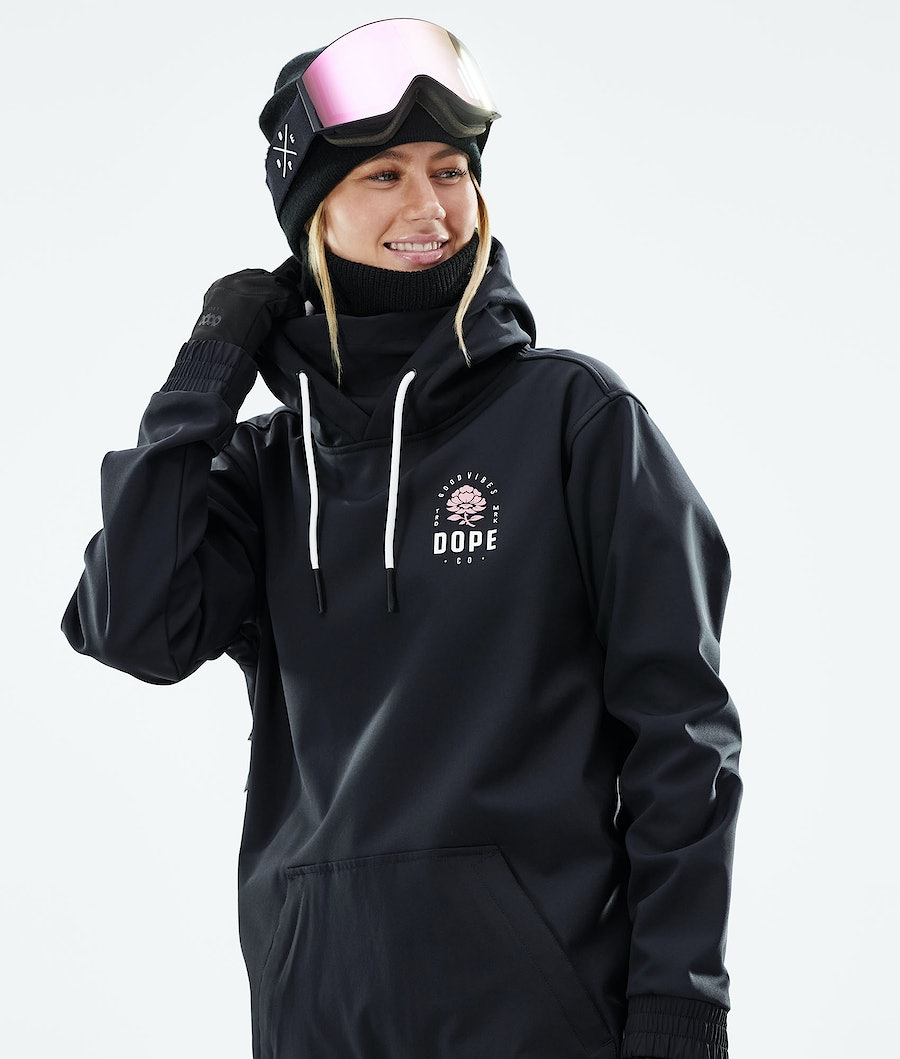Chaqueta Snowboard Dope Yeti 2021 Mujer Rosas Negras | 897-QEXIWG