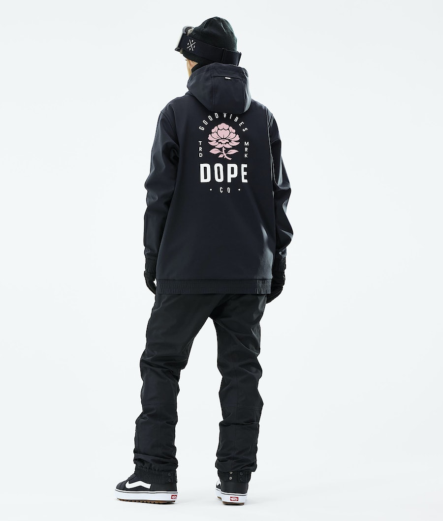 Chaqueta Snowboard Dope Yeti 2021 Mujer Rosas Negras | 897-QEXIWG