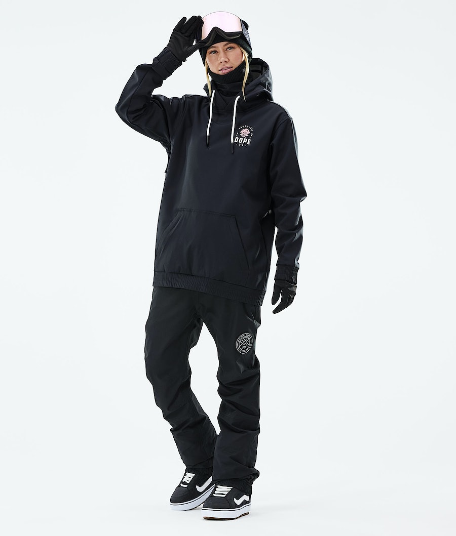 Chaqueta Snowboard Dope Yeti 2021 Mujer Rosas Negras | 897-QEXIWG