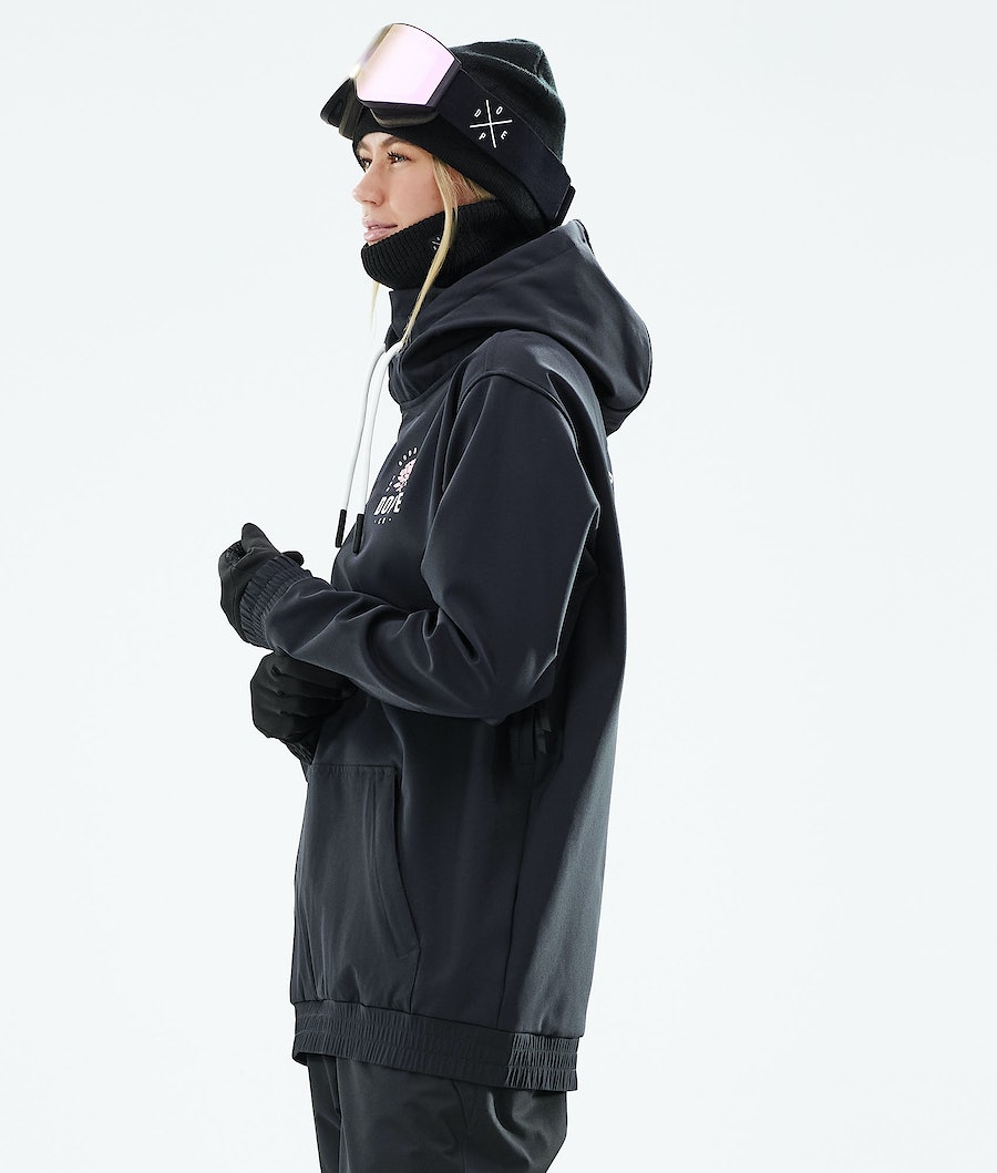 Chaqueta Snowboard Dope Yeti 2021 Mujer Rosas Negras | 897-QEXIWG