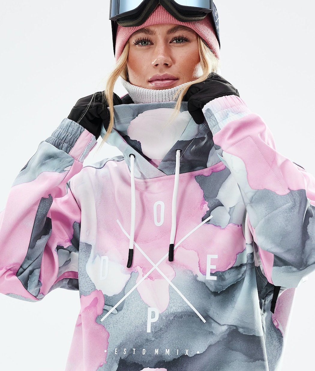 Chaqueta Snowboard Dope Yeti 2021 Mujer Multicolor Rosas | 975-RTCKWI