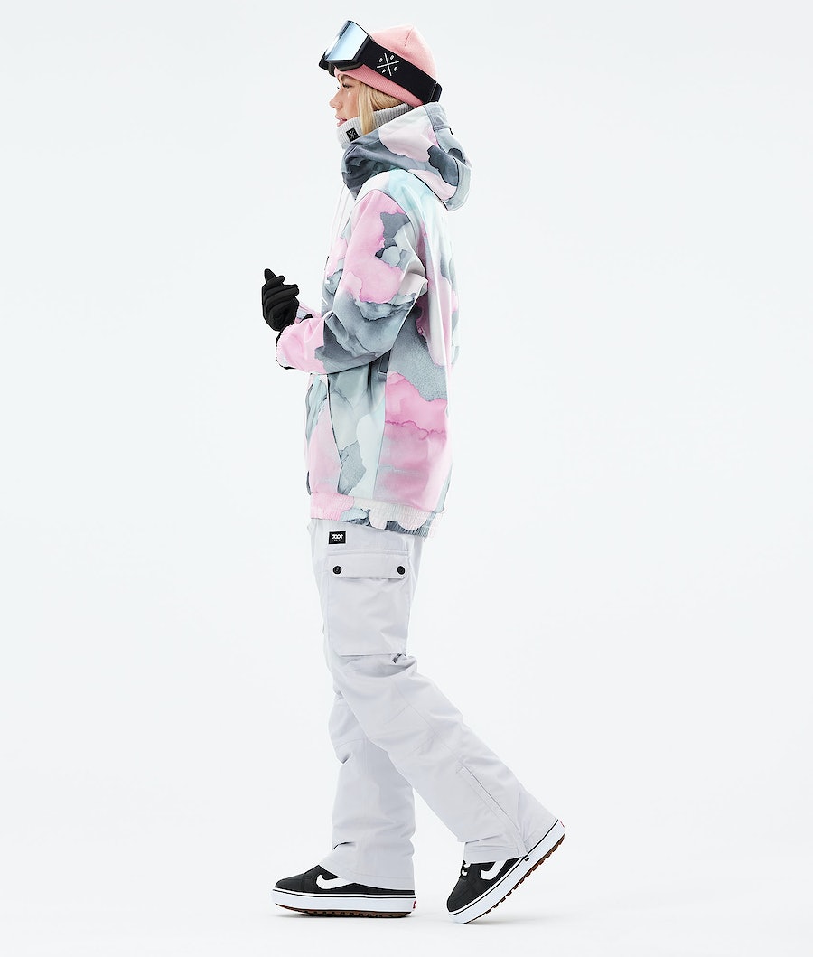 Chaqueta Snowboard Dope Yeti 2021 Mujer Multicolor Rosas | 975-RTCKWI