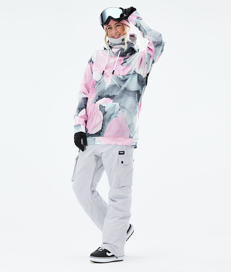 Chaqueta Snowboard Dope Yeti 2021 Mujer Multicolor Rosas | 975-RTCKWI