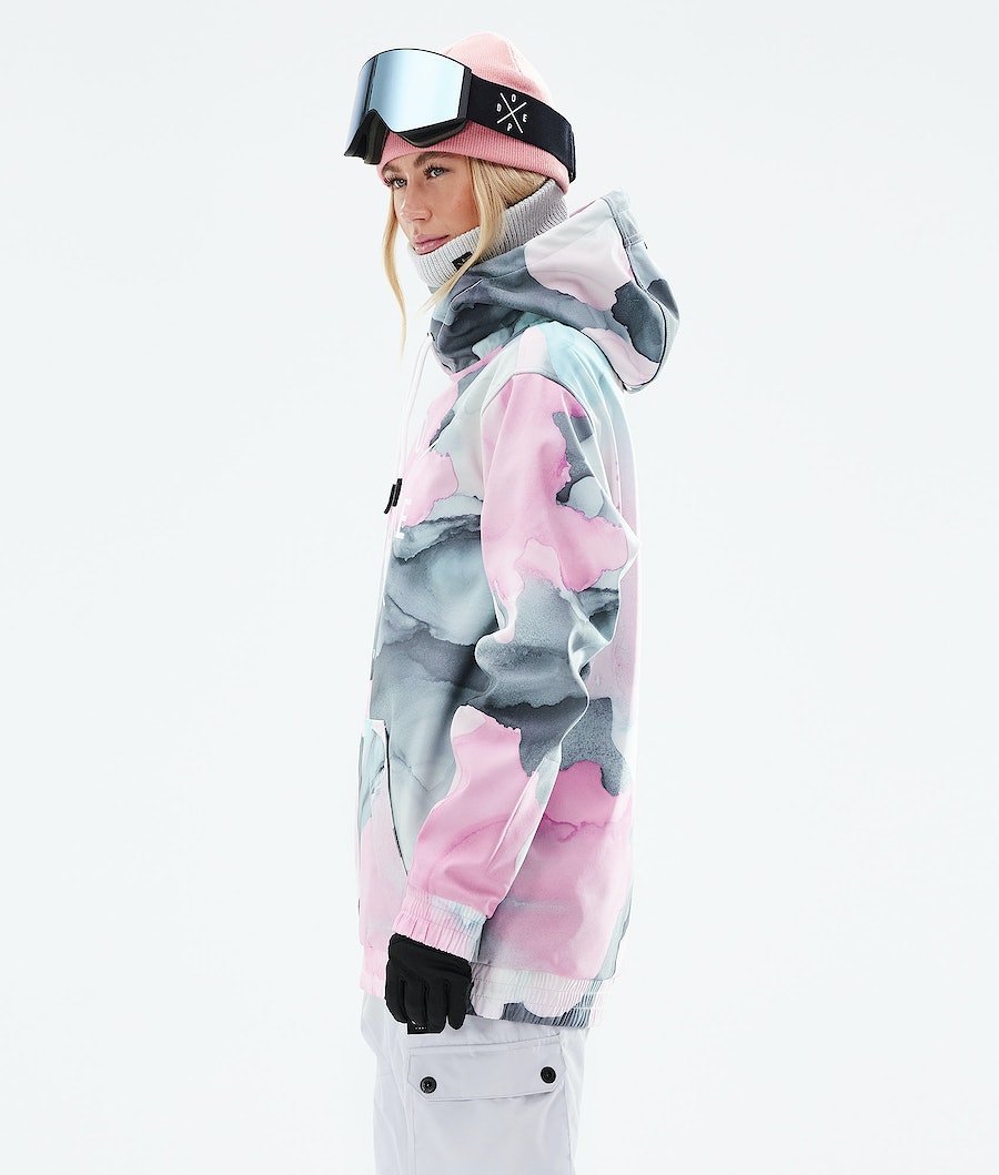 Chaqueta Snowboard Dope Yeti 2021 Mujer Multicolor Rosas | 975-RTCKWI