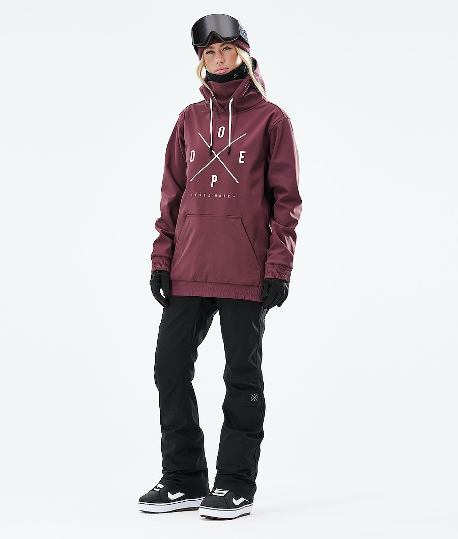 Chaqueta Snowboard Dope Yeti 2021 Mujer Burdeos | 985-QEXUFN