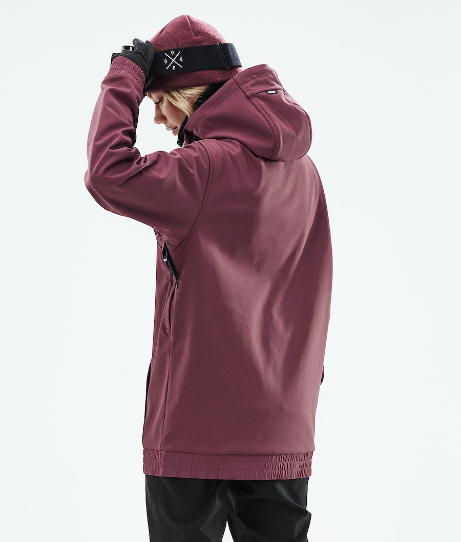Chaqueta Snowboard Dope Yeti 2021 Mujer Burdeos | 985-QEXUFN