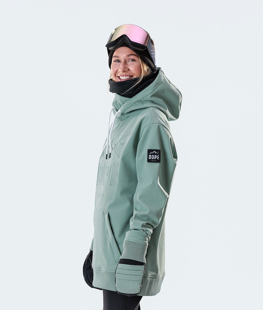 Chaqueta Snowboard Dope Yeti W 10k Mujer Verde | 632-TVJDIF