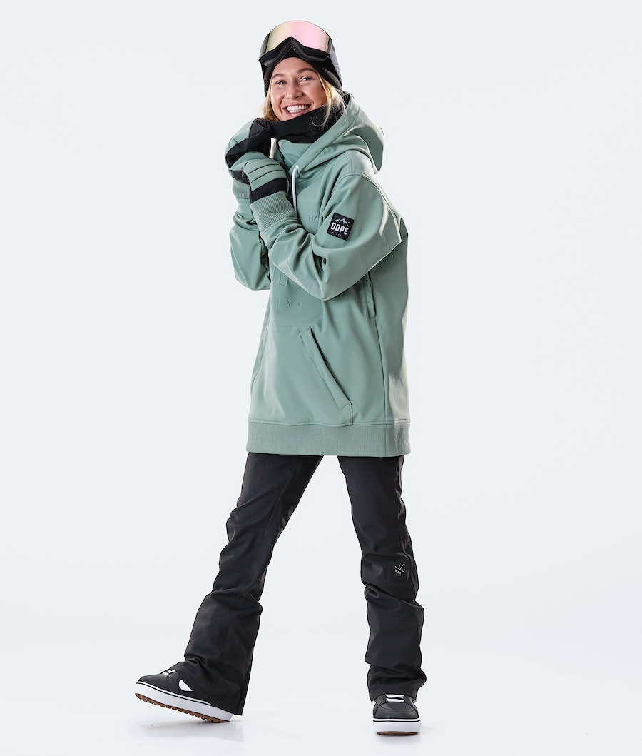 Chaqueta Snowboard Dope Yeti W 10k Mujer Verde | 632-TVJDIF
