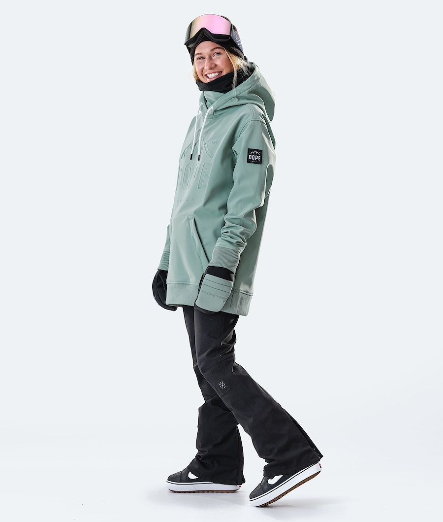 Chaqueta Snowboard Dope Yeti W 10k Mujer Verde | 632-TVJDIF