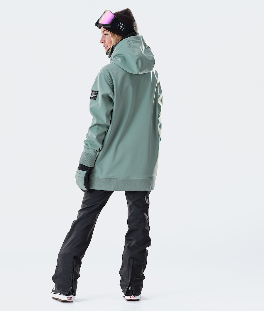 Chaqueta Snowboard Dope Yeti W 10k Mujer Verde | 632-TVJDIF
