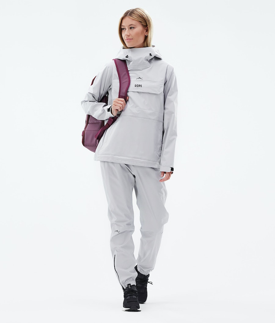 Chubasquero Dope Downpour W Mujer Gris Claro | 260-RXSULI