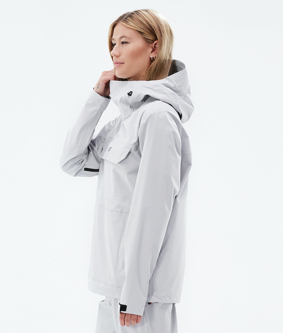Chubasquero Dope Downpour W Mujer Gris Claro | 260-RXSULI