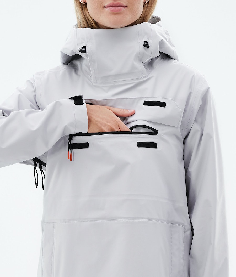 Chubasquero Dope Downpour W Mujer Gris Claro | 260-RXSULI