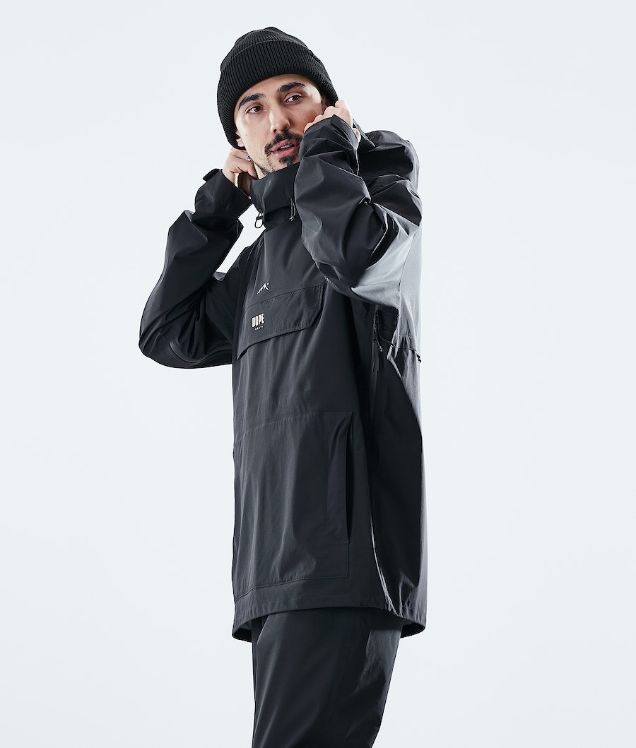 Chubasquero Dope Drizzard Hombre Negras | 349-BWLNRJ