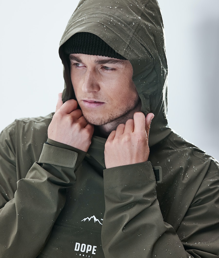 Chubasquero Dope Drizzard Hombre Verde Oliva Verde | 042-RDUXOK
