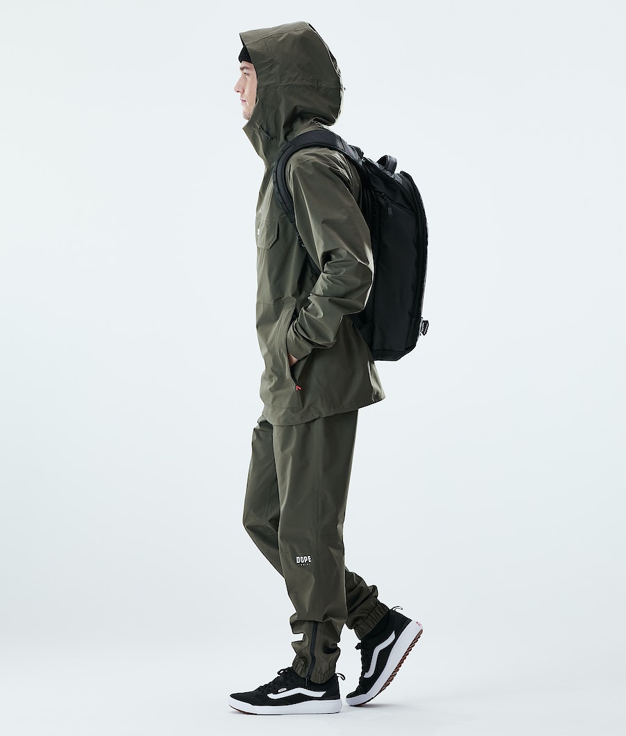 Chubasquero Dope Drizzard Hombre Verde Oliva Verde | 042-RDUXOK