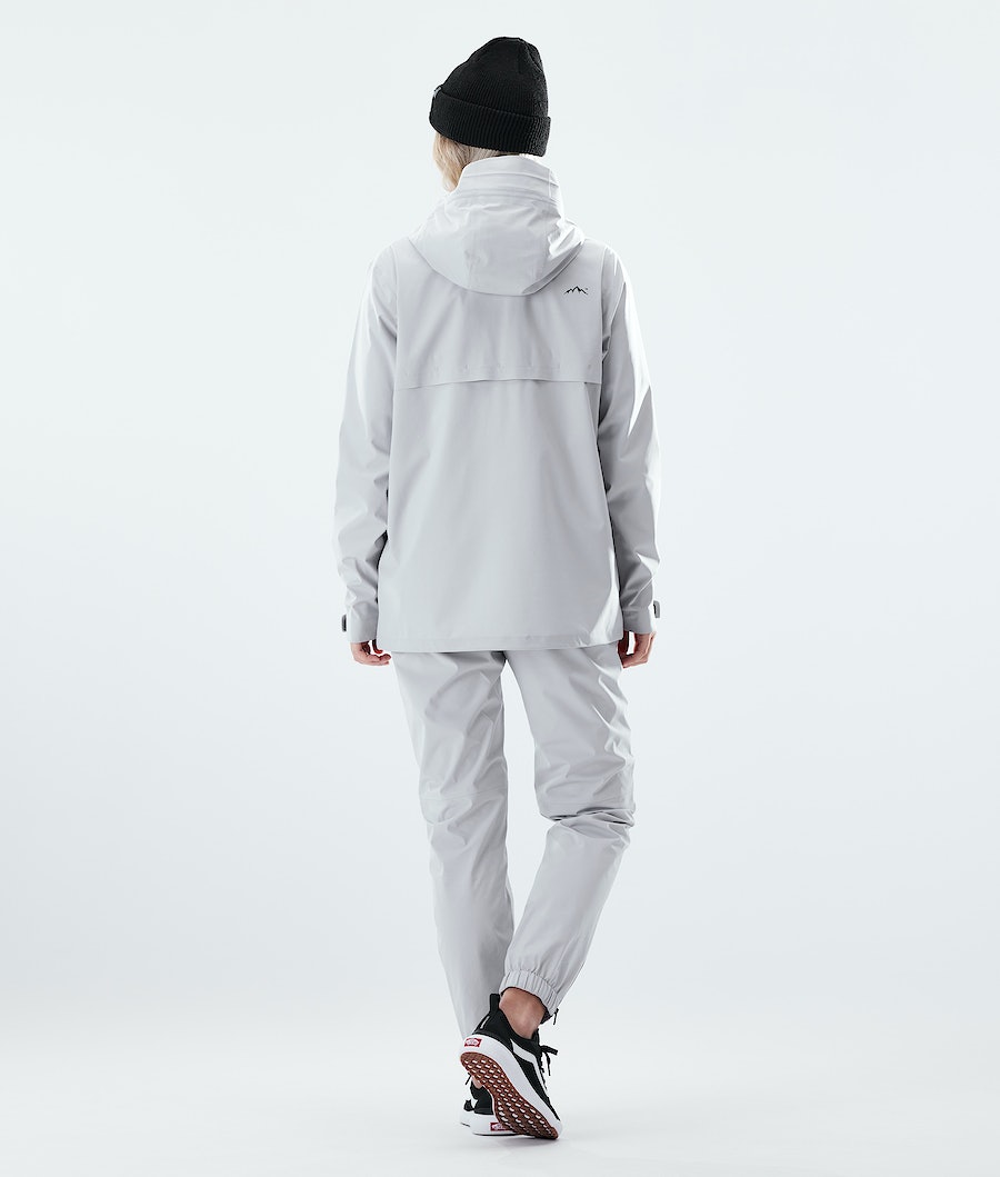 Chubasquero Dope Drizzard W Mujer Gris Claro | 137-QBPIMG