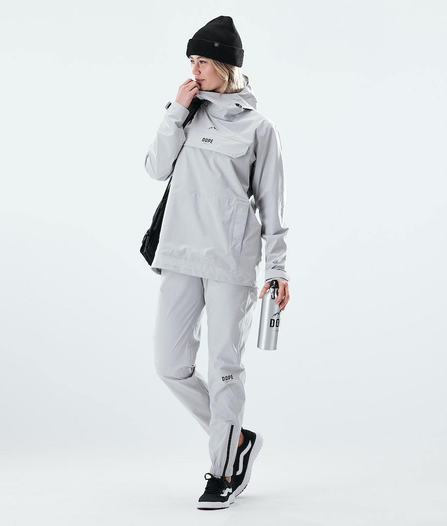 Chubasquero Dope Drizzard W Mujer Gris Claro | 137-QBPIMG