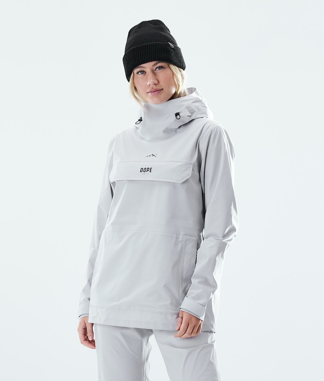 Chubasquero Dope Drizzard W Mujer Gris Claro | 137-QBPIMG