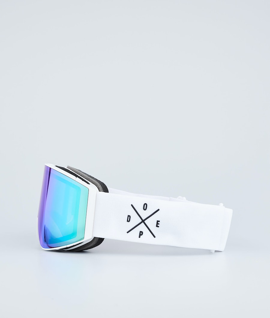Gafas Esqui Dope Sight Hombre Blancas Verde | 437-LWXNMR