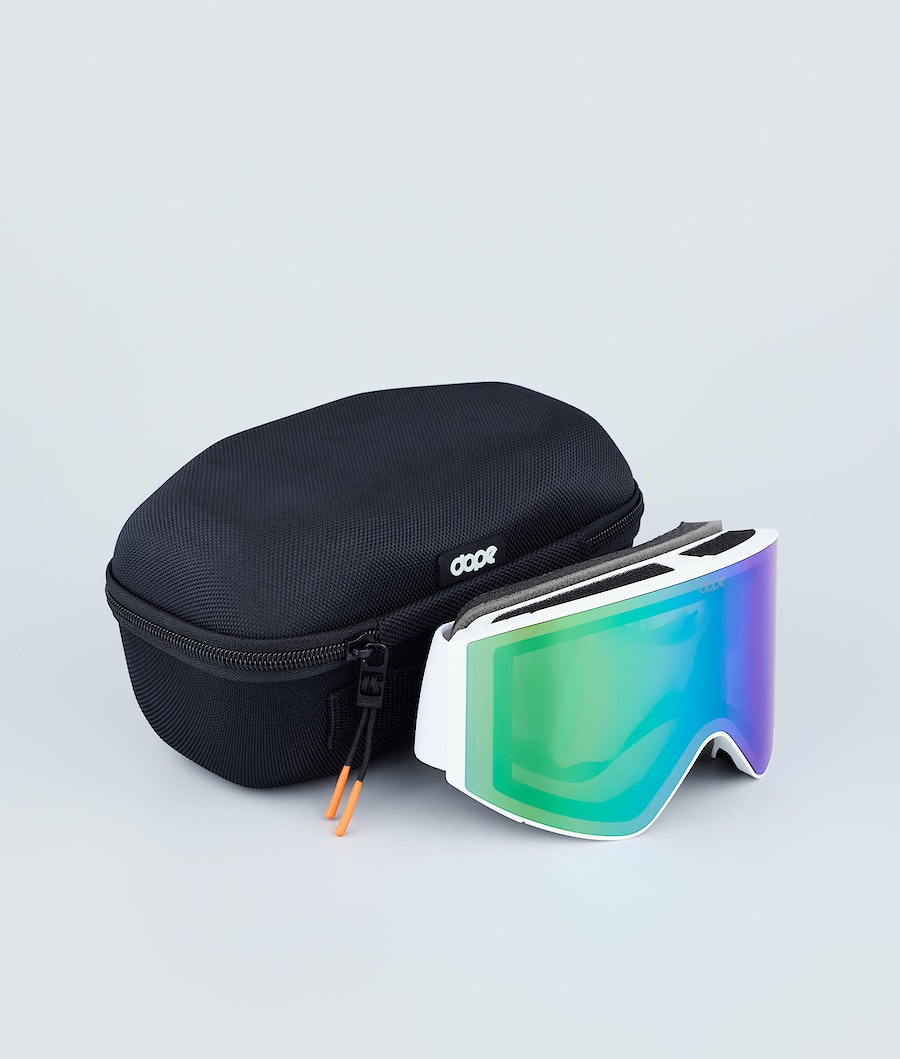 Gafas Esqui Dope Sight Mujer Blancas Verde | 645-BDZXTK