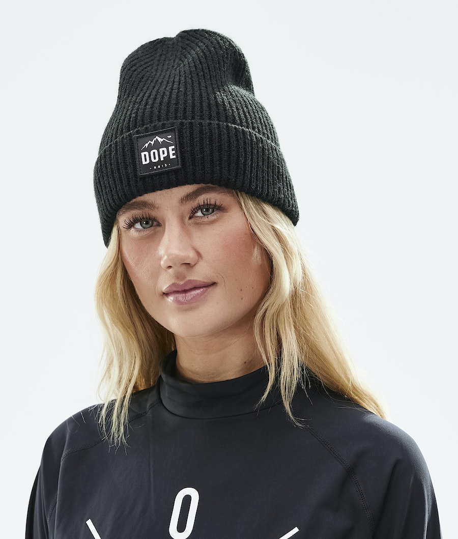 Gorros Dope Acanalado Paradise Mujer Negras | 527-RZUQCW