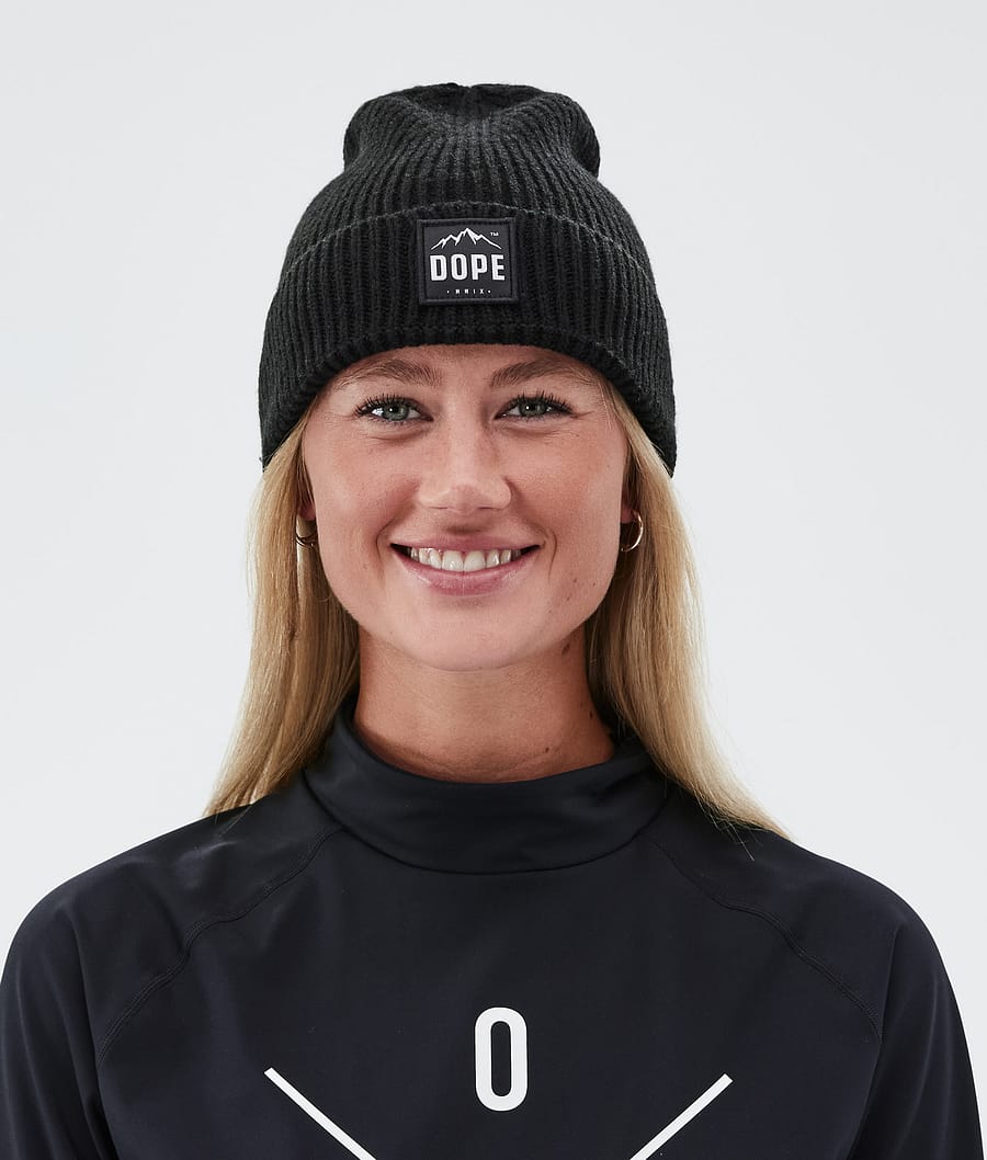 Gorros Dope Acanalado Paradise Mujer Negras | 840-IKJUHL