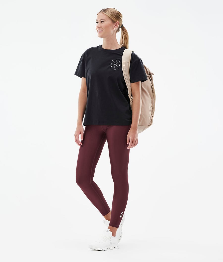Leggins Dope Lofty Mujer Burdeos | 957-HBZTPX