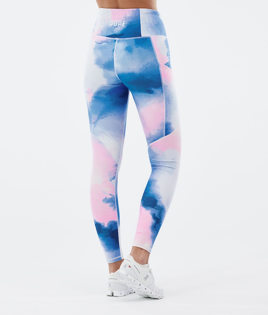 Leggins Dope Lofty Tech Mujer Azules Rosas | 428-PMNSFL