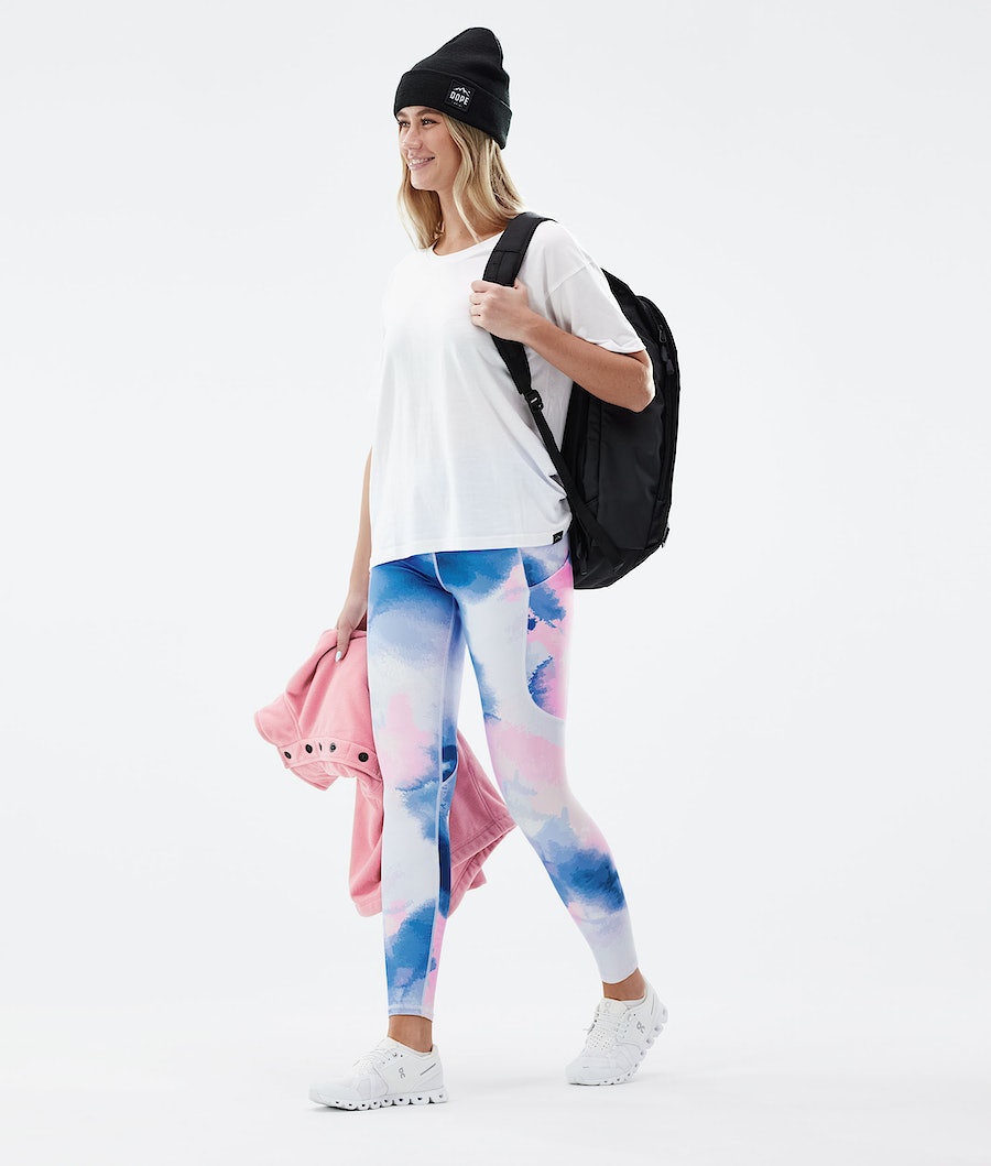 Leggins Dope Lofty Tech Mujer Azules Rosas | 428-PMNSFL