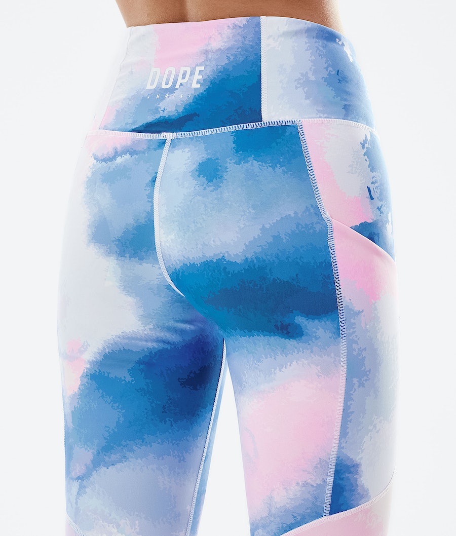 Leggins Dope Lofty Tech Mujer Azules Rosas | 428-PMNSFL