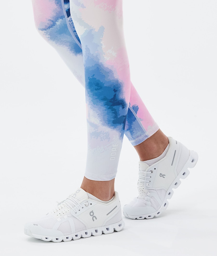 Leggins Dope Lofty Tech Mujer Azules Rosas | 428-PMNSFL