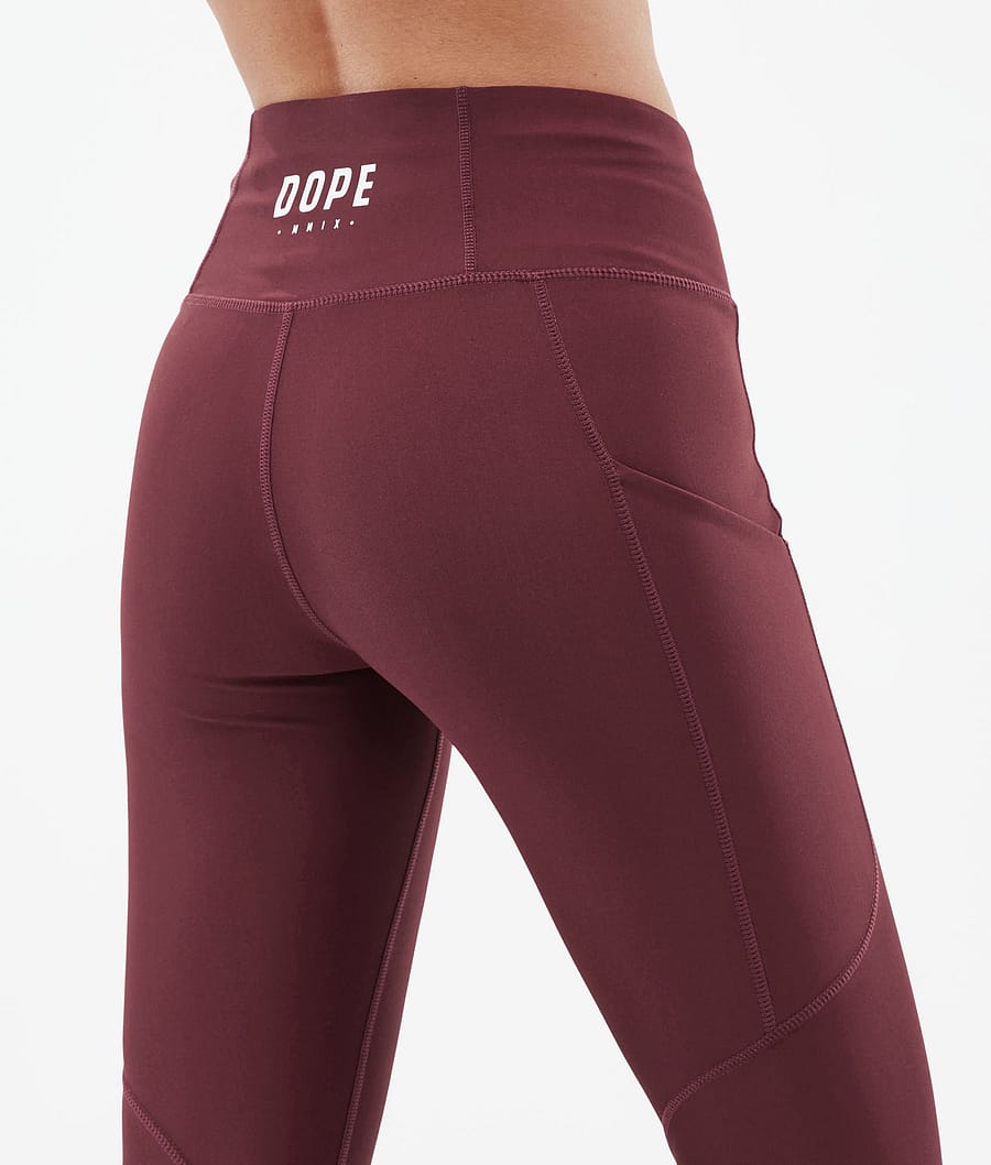 Leggins Dope Lofty Tech Mujer Burdeos | 023-RKUJVI