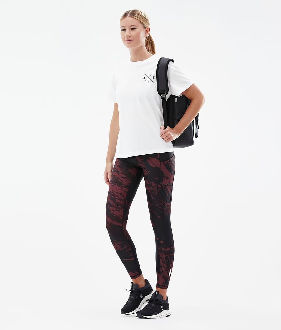Leggins Dope Lofty Tech Mujer Burdeos | 046-LBQZXA
